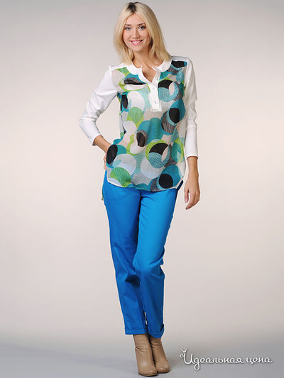 Блуза May Be, цвет цвет бирюзовый