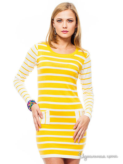 Туника Mondigo, цвет цвет горчичный / белый