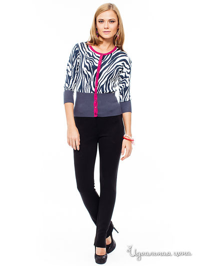 Кардиган Mondigo, цвет цвет дымчатый / принт зебра