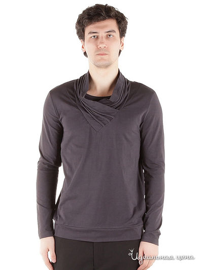 Лонгслив Paul Black, цвет цвет темно-серый