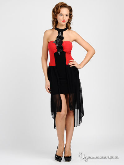 Платье Progress, цвет цвет черный / красный