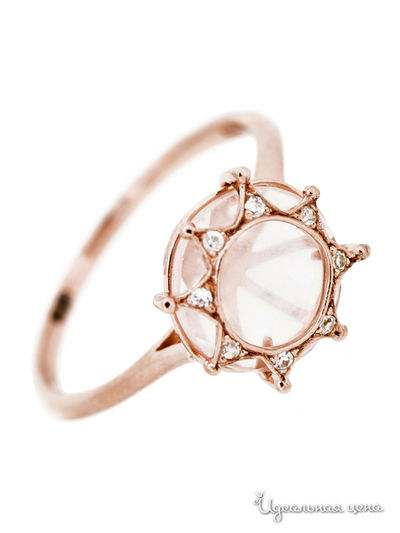 Кольцо Charme, цвет цвет розовый / белый