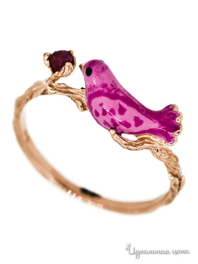 Кольцо Charme, цвет цвет розовый / красный