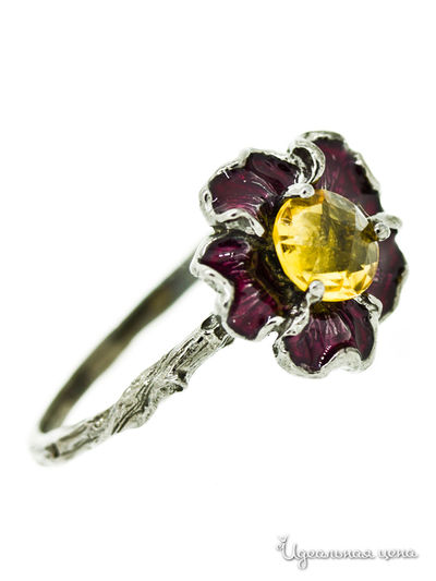 Кольцо Charme, цвет цвет желтый / белый