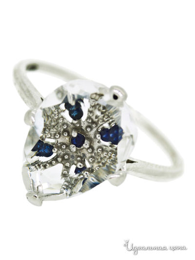 Кольцо Charme, цвет цвет белый / синий