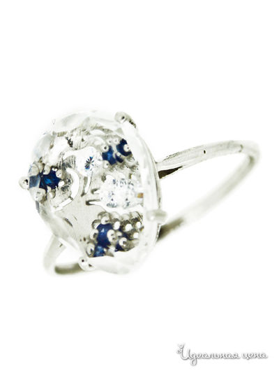 Кольцо Charme, цвет цвет белый / синий