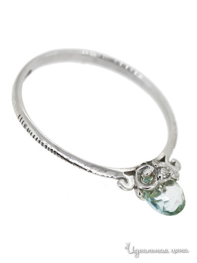 Кольцо Charme, цвет цвет голубой / белый