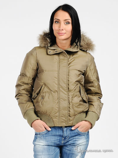 Пуховик GAS, цвет цвет оливковый