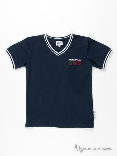 Футболка Dolce&Gabbana junior, цвет цвет темно-синий