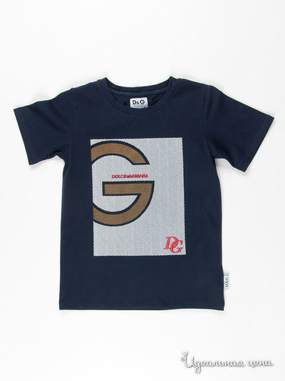 Футболка Dolce&Gabbana junior, цвет цвет темно-синий