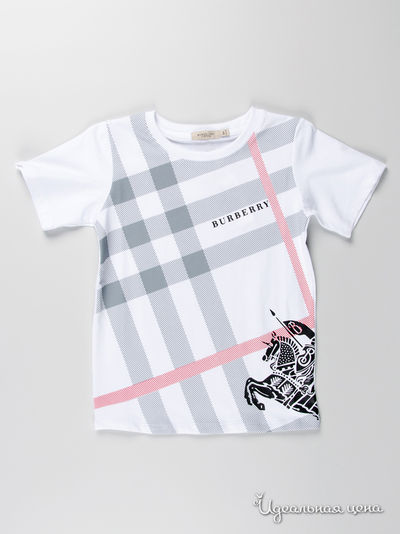Футболка Burberry, цвет цвет белый