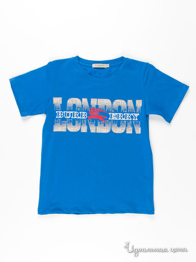 Футболка Burberry, цвет цвет синий