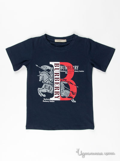 Футболка Burberry, цвет цвет темно-синий