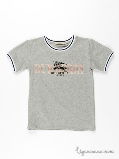 Футболка Burberry, цвет цвет серый