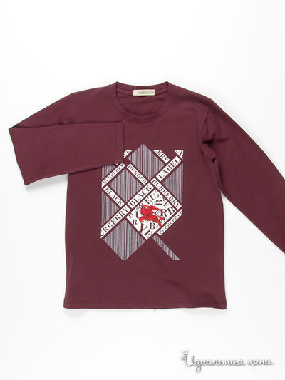 Лонгслив Burberry, цвет цвет бордовый