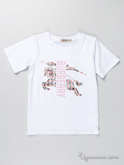 Футболка Burberry, цвет цвет белый