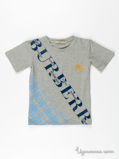 Футболка Burberry, цвет цвет серый