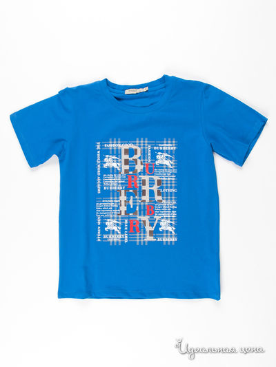 Футболка Burberry, цвет цвет синий