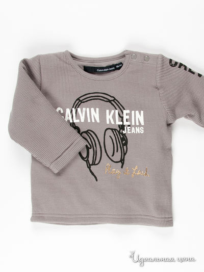Лонгслив Calvin Klein Jeans, цвет цвет серый