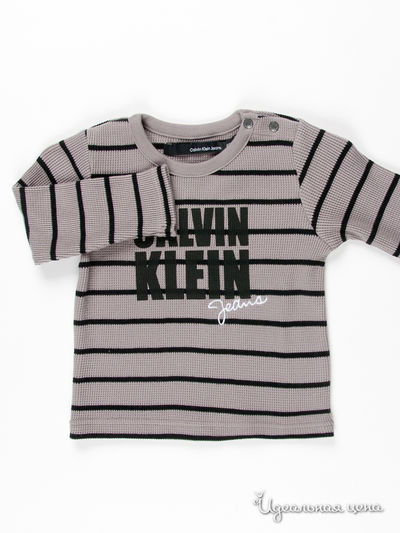Лонгслив Calvin Klein Jeans, цвет цвет серый