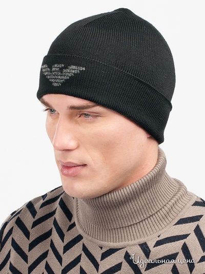 Шапка Armani Jeans, цвет цвет черный