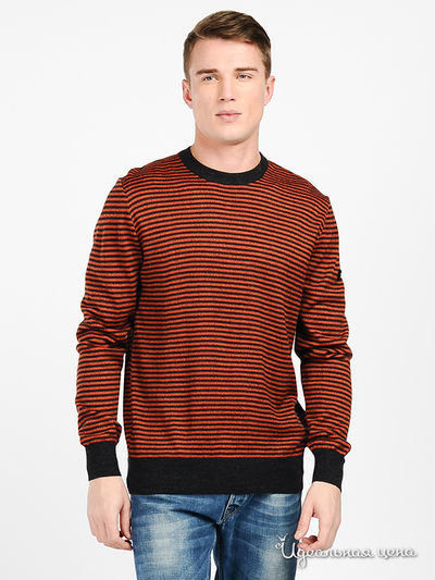 Джемпер Folgore, цвет цвет терракотовый / темно-серый меланж