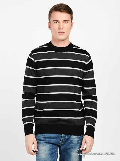 Джемпер Folgore, цвет цвет черный / голубой меланж