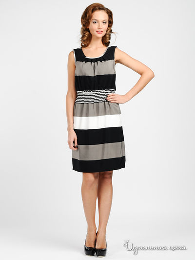 Платье Capriz, цвет цвет черный / белый / серый