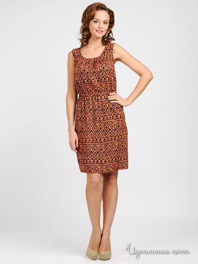 Платье Capriz, цвет цвет оранжевый / черный