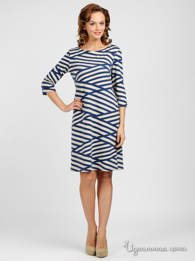 Платье Capriz, цвет цвет синий / молочный