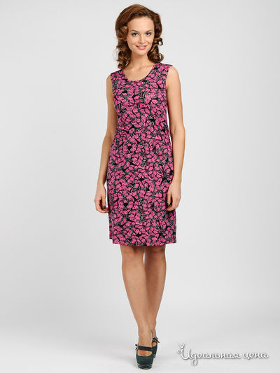 Платье Capriz, цвет цвет малиновый / черный