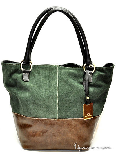 Сумка Puntotres, цвет цвет болотный