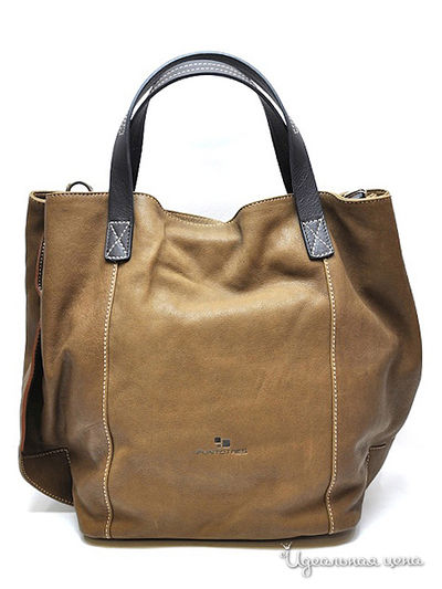 Сумка Puntotres, цвет цвет коричневый