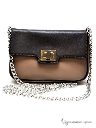 Клатч Puntotres, цвет цвет кофейно-молочный