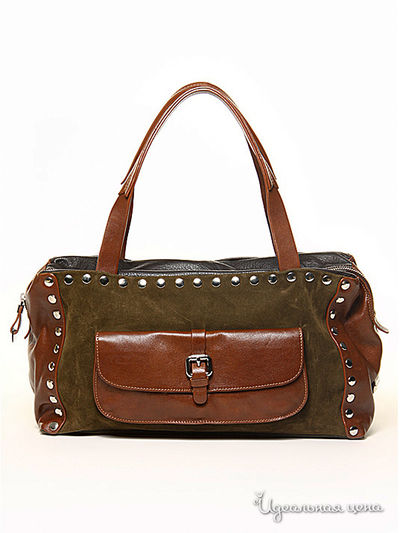 Сумка Puntotres, цвет цвет болотный