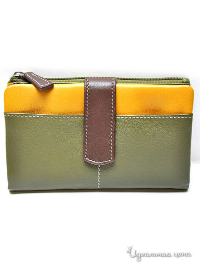 Кошелек Puntotres, цвет цвет зеленый