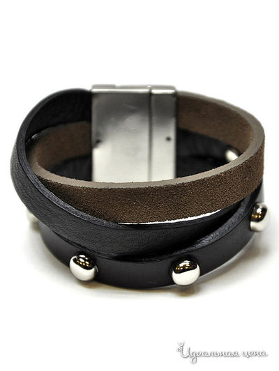 Браслет Puntotres, цвет цвет коричневый / черный