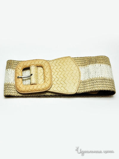 Ремень Puntotres, цвет цвет бежевый