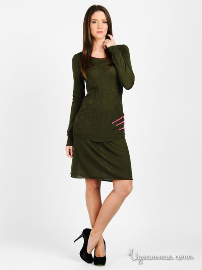 Платье Pois, цвет цвет хаки