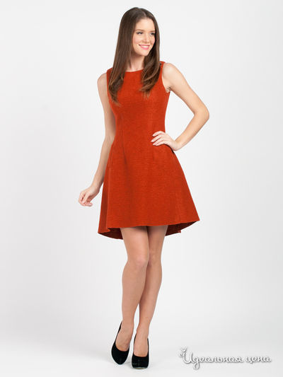 Платье Pois, цвет цвет терракотовый