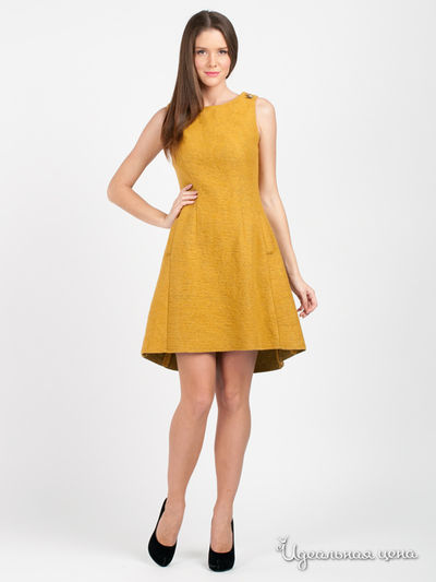 Платье Pois, цвет цвет горчичный