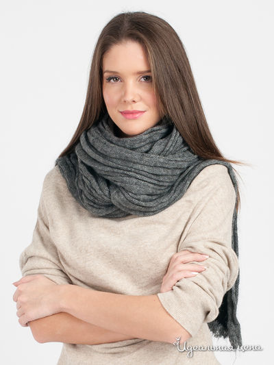 Шарф Pois, цвет цвет серый