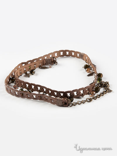 Ремень Pois, цвет цвет коричневый