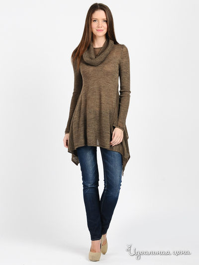 Туника Pois, цвет цвет коричневый