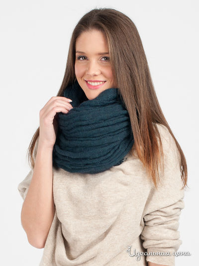 Шарф Pois, цвет цвет темно-синий
