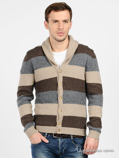 Кардиган Gran Sasso, цвет цвет серый / коричневый