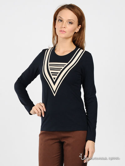 Лонгслив Roberta di Camerino, цвет цвет темно-синий