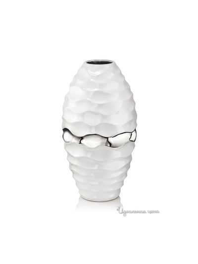 Ваза Caro Casa, цвет цвет белый / серебренный