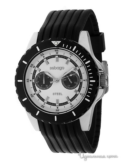 Часы Sebago, цвет цвет серебристо-черный