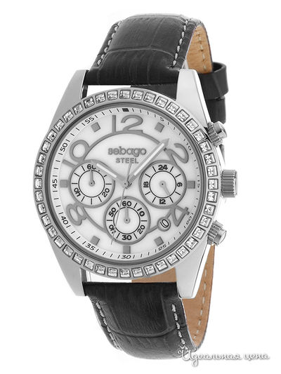 Часы Sebago, цвет цвет серебристо-черный